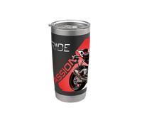 Camiseta Ride With Passion The Ultimate Adventure on Two Wheels Vaso térmico de acero inoxidable de doble pared