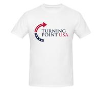 Camiseta Rip Charlie Kirk, Turning Point USA Tpusa, Manga Corta para Hombre, Talla Grande