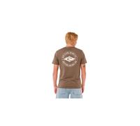 Camiseta rip curl staple hombre marrón L