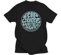 Camiseta Rip Tee Curl Wetty Land para hombre, color carbón jaspeado, unisex, talla S-3XL, color negro, Negro, XXL