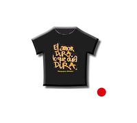 Camiseta roja el amor dura lo que dura dura