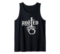 Camiseta Rooted in Christ Camiseta Christian Faith and Love God Camiseta sin Mangas