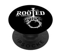 Camiseta Rooted in Christ Camiseta Christian Faith and Love God PopSockets PopGrip Adhesivo