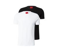 HUGO Camiseta 'Round' negro / blanco, Talla S