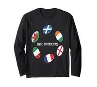 Camiseta Rugby Six Nations Manga Larga