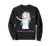 Camiseta Running On Dreams - Lindo Anime Suave Sleepy Girl Kawaii Sudadera