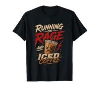 Camiseta Running On Rage and Iced Coffee Camiseta