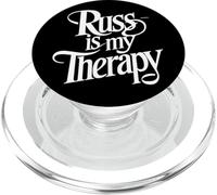 Camiseta Russ Is My Therapy Nombre Russ' PopSockets PopGrip para MagSafe