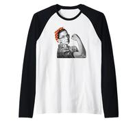 Camiseta Ruth The Riveter Ruth Bader Ginsberg con Texto en inglés «Podemos Hacerlo» Camiseta Manga Raglan