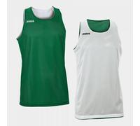 Camiseta S/M Reversible Hombre Joma Aro 100050 Transpirable - Talla: 2XS, Color: Verde Blanco