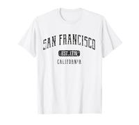 Camiseta San Francisco California diseño deportivo desgastado Camiseta