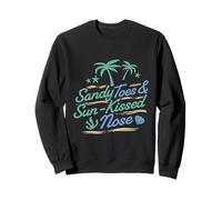 Camiseta Sandy Toes & Sun-Kissed Nose para Vacaciones en la Playa Sudadera