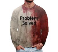 Camiseta sangrienta de Halloween para hombre, diseño de problemas resueltos, a, M