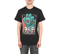 Camiseta Santa Cruz Vs GODZILLA De Manga Corta - Negra