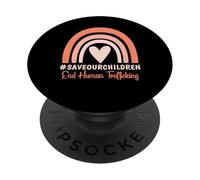 Camiseta Save Our Children: Acabemos con la Trata de Personas PopSockets PopGrip Adhesivo