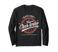 Camiseta Save The Clock Tower - Cita de la película Manga Larga