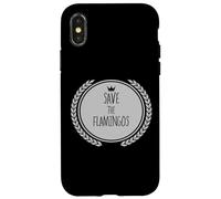 Camiseta Save The Flamingos Animal Flamingo Carcasa para iPhone X/XS