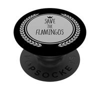 Camiseta Save The Flamingos Animal Flamingo PopSockets PopGrip Adhesivo