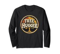 Camiseta Save The Trees Nature Lover Retro Tree Hugger Manga Larga