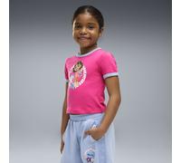 Camiseta semiajustada PUMA x DORA THE EXPLORER Ringer para niños, Ropa, Rosa, 2-3Y