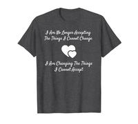 Camiseta Serenity Prayer Change What You Can't Accept Camiseta, Hombre, Jaspeado Oscuro, M