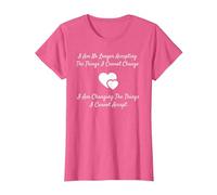 Camiseta Serenity Prayer Change What You Can't Accept Camiseta, Mujer, Rosa Jaspeado, 3XL