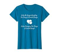 Camiseta Serenity Prayer Change What You Can't Accept Camiseta, Mujer, Zafiro, M