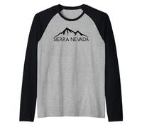 Camiseta Sierra Nevada California Mountains Camiseta Manga Raglan