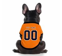 Camiseta Simple para Perros pequeños, medianos y Grandes Camiseta de fútbol para Perros Personalizada con Nombre, número, Logotipo, Camisetas Deportivas Personalizadas para Mascotas A08