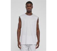 Urban Classics Striped Mesh Tanktop, Camiseta Hombre, White/Black,