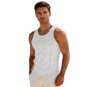 Camiseta sin mangas acanalada para hombre, camiseta de entrenamiento de punto, culturismo, gimnasio, ajuste muscular, camiseta de fitness 2025, Z02-blanco, XL