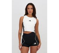 Camiseta Sin Mangas adidas - Blanco - Camiseta Crop Top Mujer MKP talla 2XS