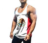 Camiseta sin Mangas con Bandera británica Vintage de Union Jack para Hombre Camisetas sin Mangas con Bandera del Reino Unido