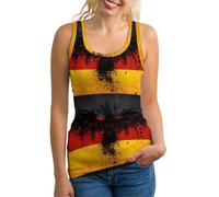 Camiseta sin mangas con diseño de águila de la bandera de Alemania para mujer, chaleco deportivo, ver fotos, XL