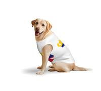 Camiseta sin mangas con estampado de bandera de Venezuela para mascotas, tamaño mediano y grande, para jugar al aire libre, en casa y descansar