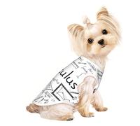 Camiseta sin mangas con estampado de cálculo Geek de matemáticas, para perros, gatos, equipo de moda, fiesta, paseo, vacaciones