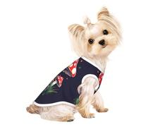 Camiseta sin mangas con estampado de hongos mágicos para perros y gatos, ropa de moda, fiesta, caminar, vacaciones