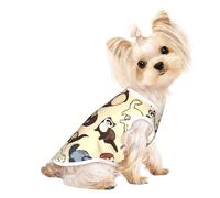 Camiseta sin mangas con estampado de hurón peludo para perros y gatos, ropa de moda para mascotas para uso en interiores y exteriores