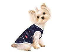 Camiseta sin mangas con estampado de mapa de constelación de estrellas para mascotas, ropa de moda para interiores y exteriores, uso diario, fiesta