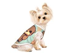 Camiseta sin mangas con estampado de nutria para perros y gatos, bonita camiseta transpirable para cachorros pequeños, gatitos, uso en interiores y exteriores