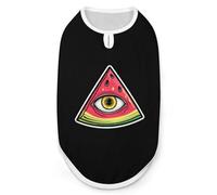 Camiseta sin Mangas con Estampado de Ojo de sandía para Perros y Gatos Illuminati