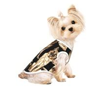 Camiseta sin mangas con estampado de pastor alemán para mascotas, suave, elástica, para uso en interiores y exteriores