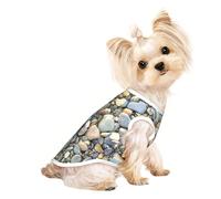 Camiseta sin mangas con estampado de piedras guijarros para perros y gatos, camiseta sin mangas para interiores y exteriores