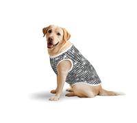 Camiseta sin mangas con lentejuelas plateadas con patrón brillante para mascotas, chaleco sin mangas de algodón suave estampado para mascotas, camiseta transpirable para perros grandes (3xl-5XL)