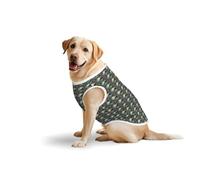 Camiseta sin mangas con texto en inglés "Not All Who Wander Are Lost" para mascotas, tamaño mediano y grande, para jugar al aire libre, en casa y descansar