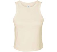 Camiseta Sin Mangas Crop Top Bella + Canvas De Micro Rib Para Damas