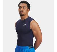 Camiseta sin mangas de compresión HeatGear® para hombre Midnight Marino Azul / Blanco 3XL