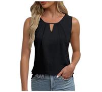 Camiseta sin Mangas de Verano para Mujer, sin Mangas, Trajes Casuales de Negocios 2024, Camisa de Trabajo básica Suelta y Elegante Toque Fresco para tu Día a Día