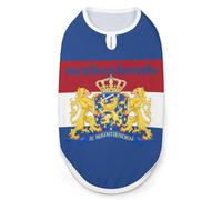 Camiseta sin mangas divertida con la bandera de los Países Bajos para perros, camiseta sin mangas para mascotas, camisetas sin mangas para gatos, talla 2XL