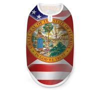 Camiseta sin mangas divertida con la bandera del estado de Estados Unidos y Florida, para mascotas, sin botones, para gatos, talla L